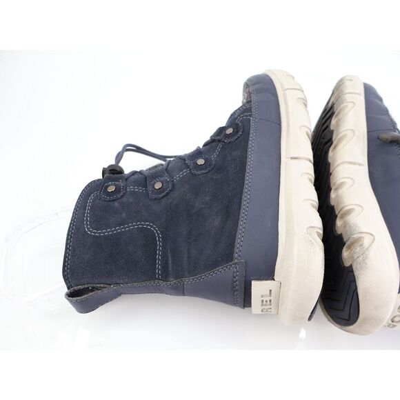 Sorel Kids' Explorer Waterproof Lace-Up Boot Blue Tall Winter Size 3 Leather - Picture 7 of 11